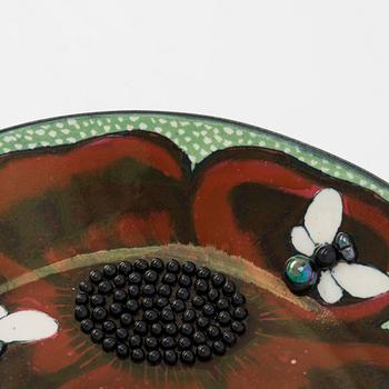 Birger Kaipiainen, dekorationsfat, stengods signerad Kaipiainen.