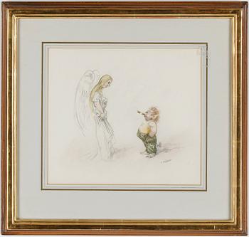 Robert Högfeldt · ROBERT HÖGFELDT, akvarell, signerad.
