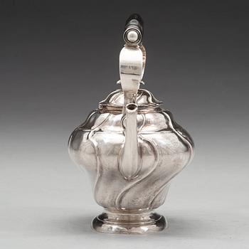 A Swedish mid 18th century silver tea-pot, mark of Henrik Wittkopf dy, Stockholm 1761.