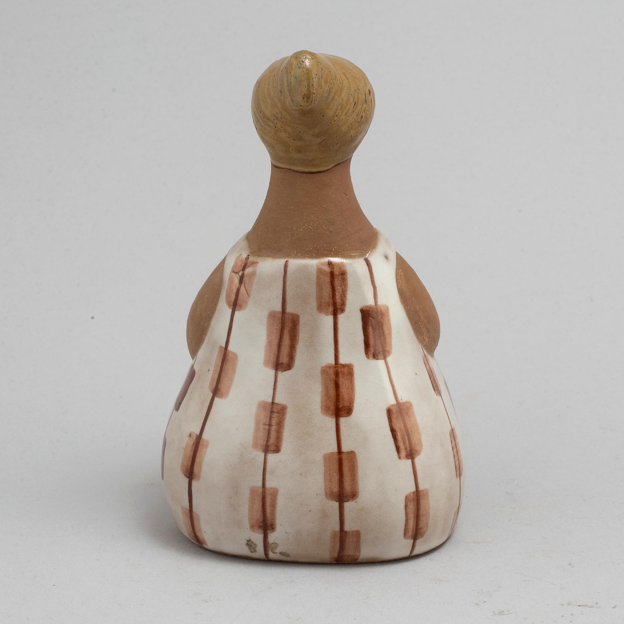 A Lisa Larson stoneware figurine, "Charlotta", for Gustavsberg.