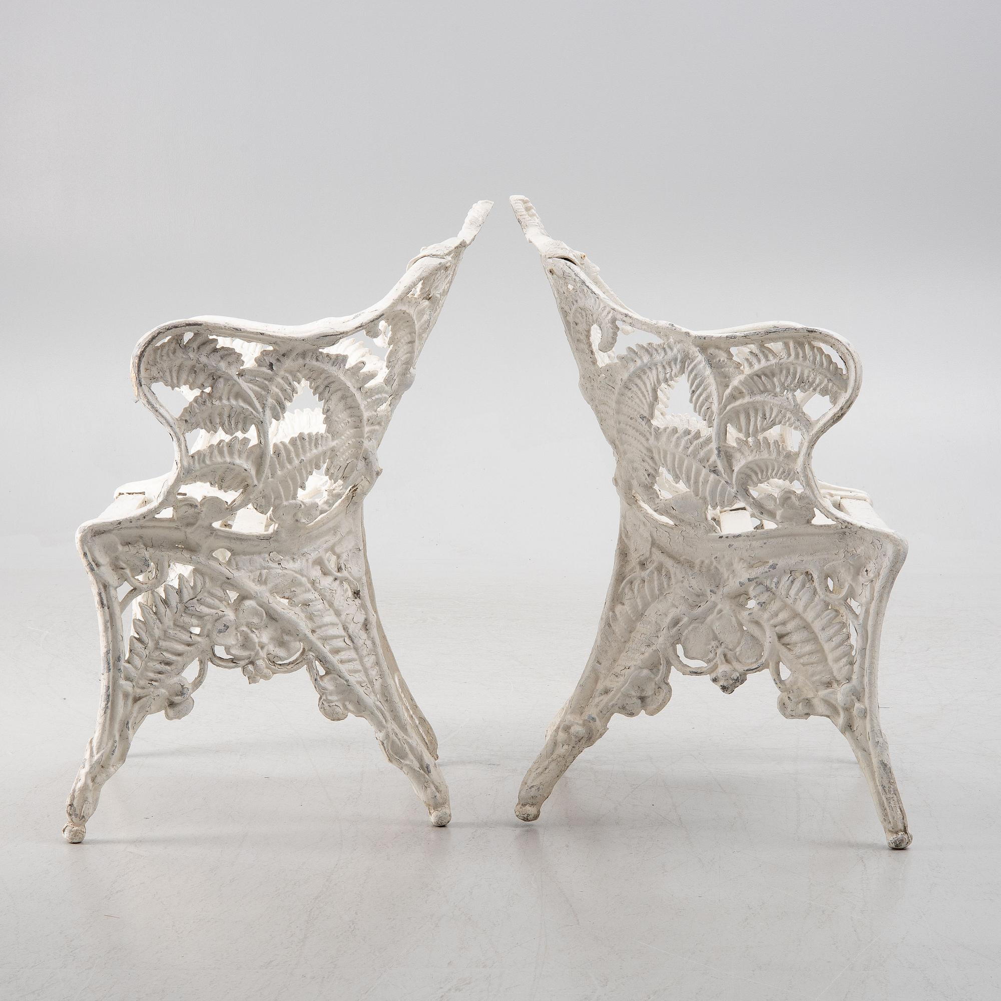A pair of garden chairs, Riab Ruda, Sweden, second half of the 20th century.