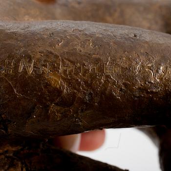 HEIKKI NIEMINEN, brons + stenbas, signerad och daterad 1959.