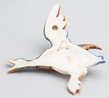 A SET OF THREE ROYAL DUX FLYING DUCKS.