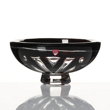 Lars Hellsten, a 'Geometri I' ariel glass bowl, Orrefors 1988.