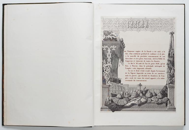 The Magnificent  Coronation Album of Emperor Alexander II and Empress Maria Aleksandrovna 1856.