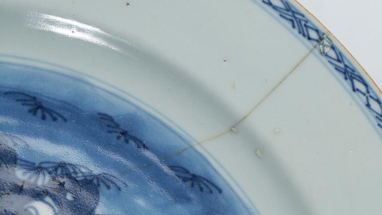 FAT, 2 stycken, porslin, Kina Kangxi samt Qianlong.
