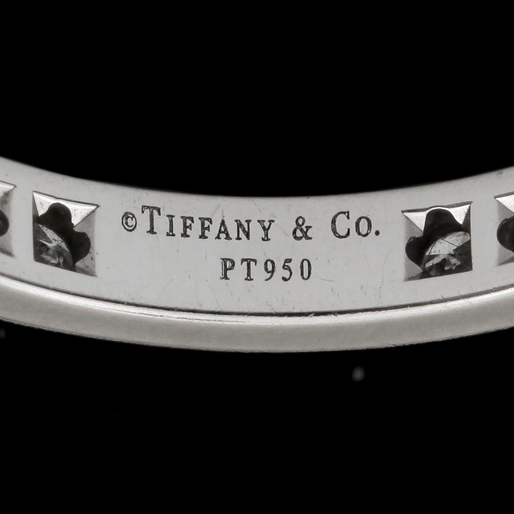 RING, helallians, Tiffany & Co, platina, briljantslipade diamanter tot ca1,07ct.