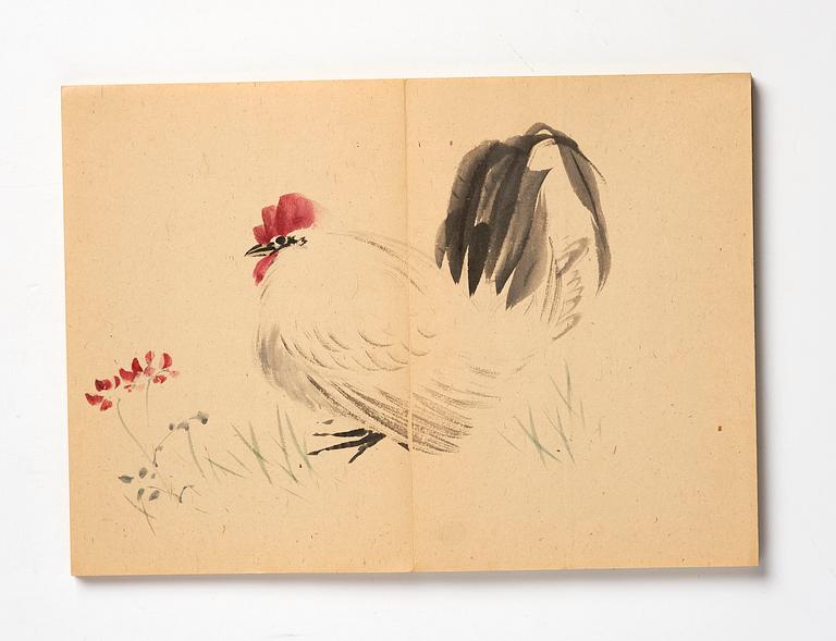 Two Chinese albums, one empty, early 20th century.