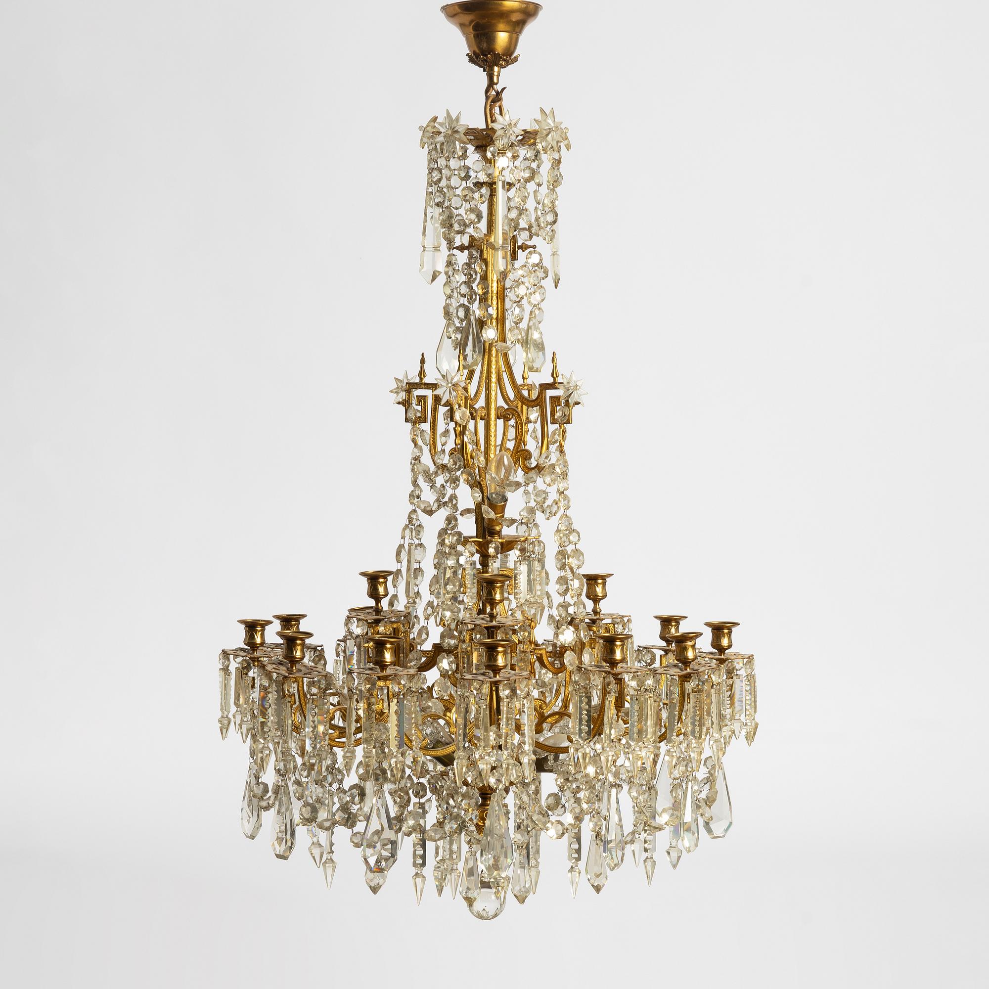 A late 19th century chandelier.