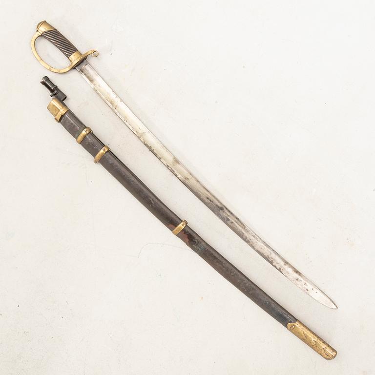 Sabel, rysk m/1881, med balja.