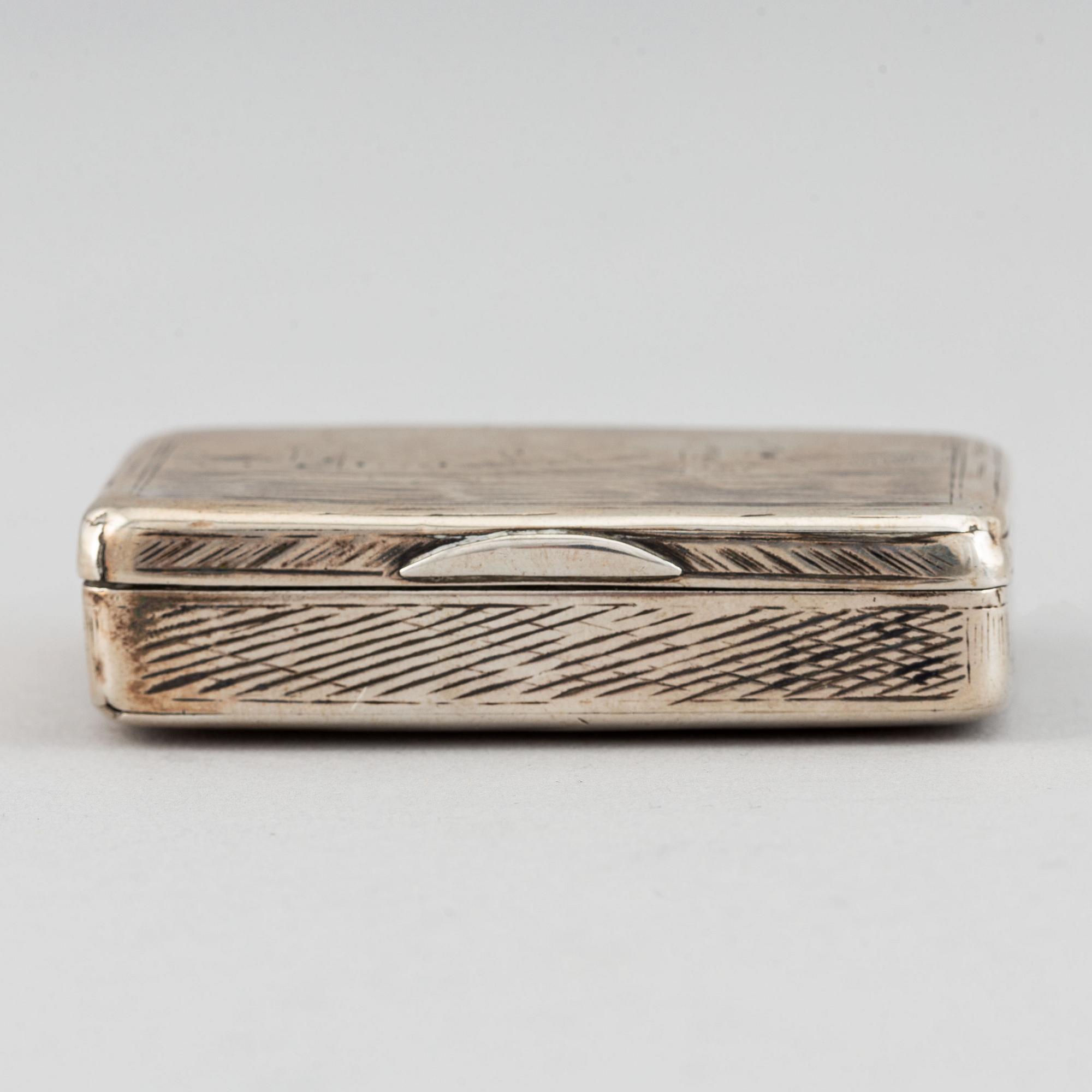 Dosa, silver, kontrollör Andrej  Antonowitsch Kowalskij, Moskva, Ryssland 1827-56.