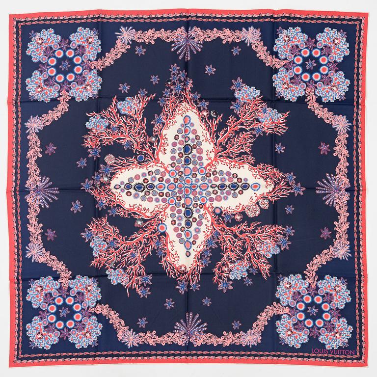 Louis Vuitton, a twill silk scarf.