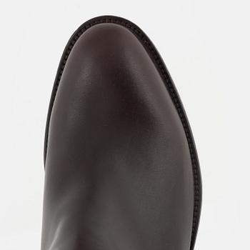 Hermès, a pair of brown 'Jumping leather riding boots', size 37½.