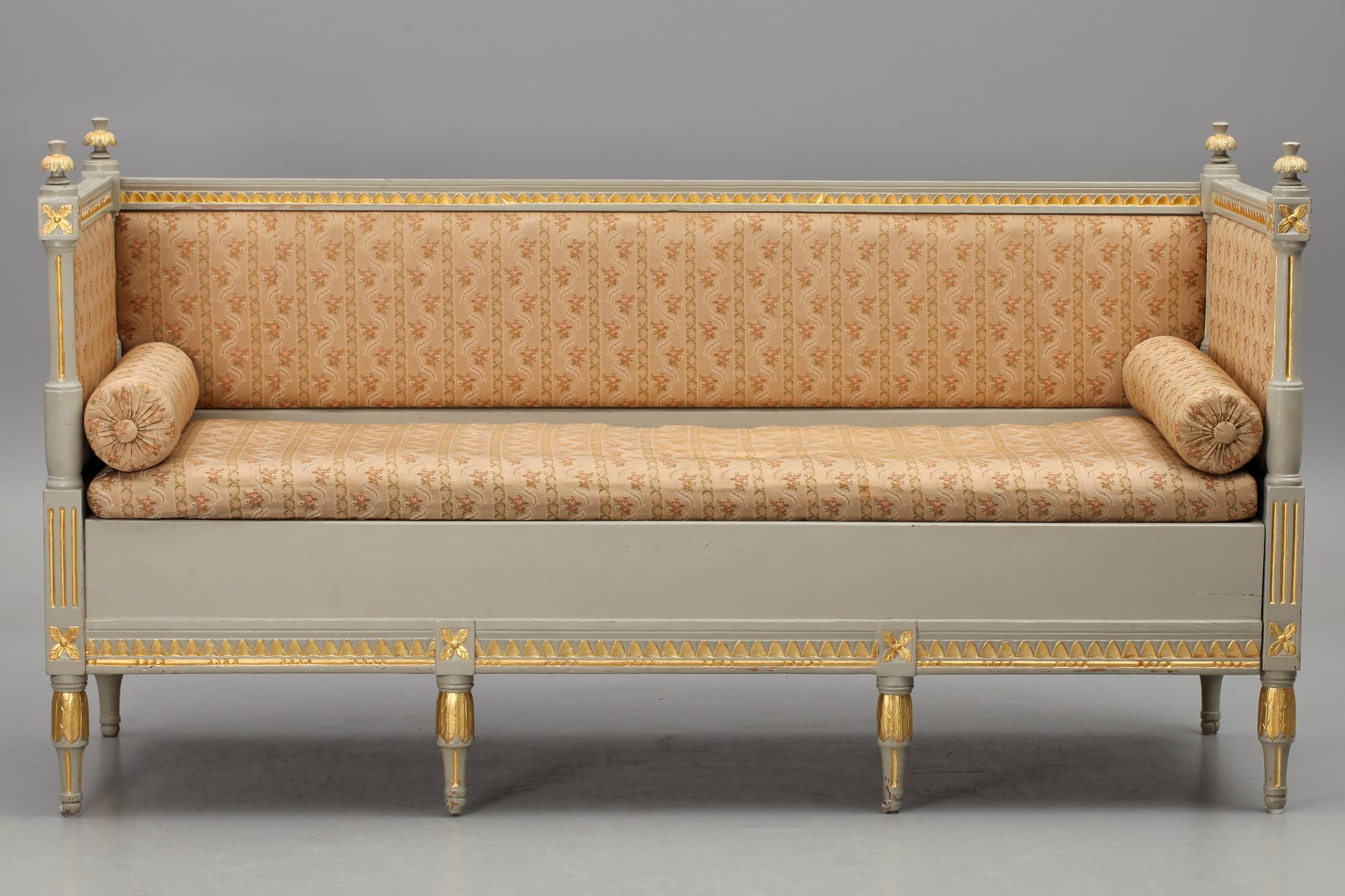 SOFFA, gustavianskt provinsarbete. 1800-talets början. Trol Lindome.