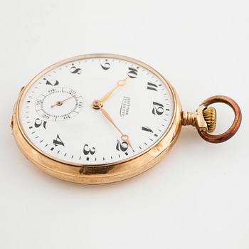 POCKET WATCH, dial marked "Victoire Levrette", 50 mm.