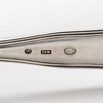 A silver cutlery set, model "Old Danish", mostly with mark of Cohr, Denmark (157 pieces).