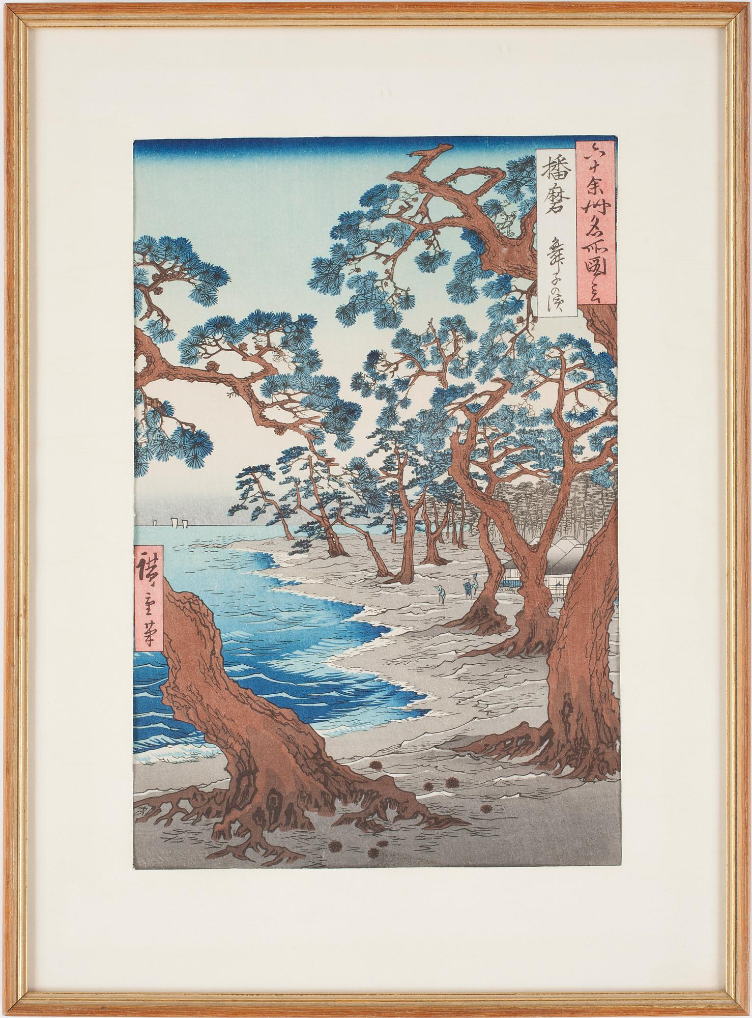 TOYOKUNI III, träsnitt, Japan, 1800-tal.