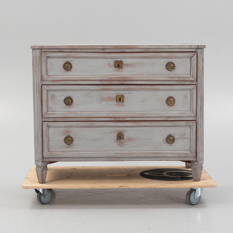 Byrå, gustaviansk, omkring år 1800.