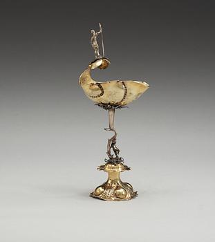SNÄCKPOKAL, av Simon Lang, Nürnberg (verksam 1645-1671).