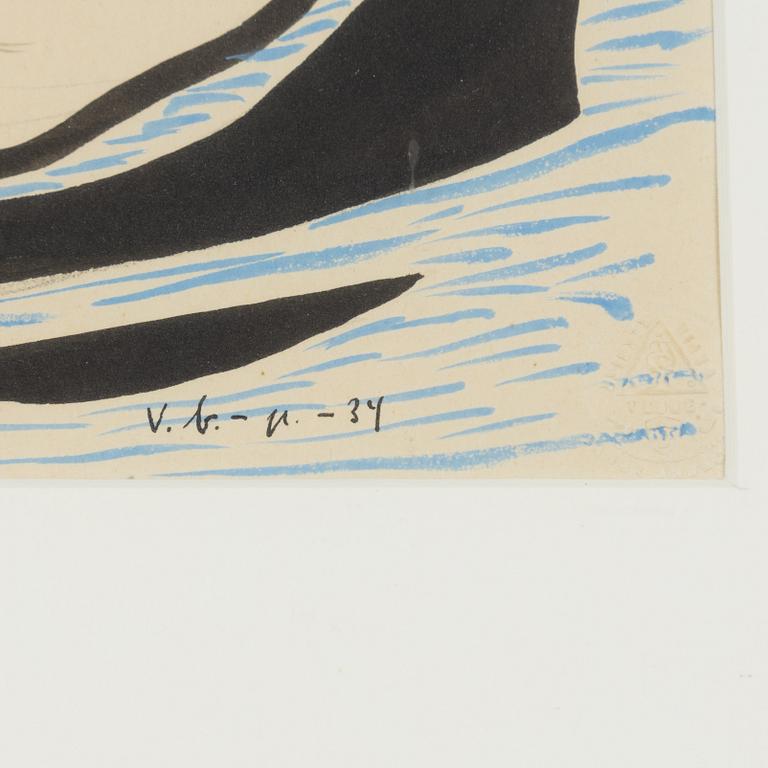 Vilhelm Bjerke-Petersen, Surrealist Composition.