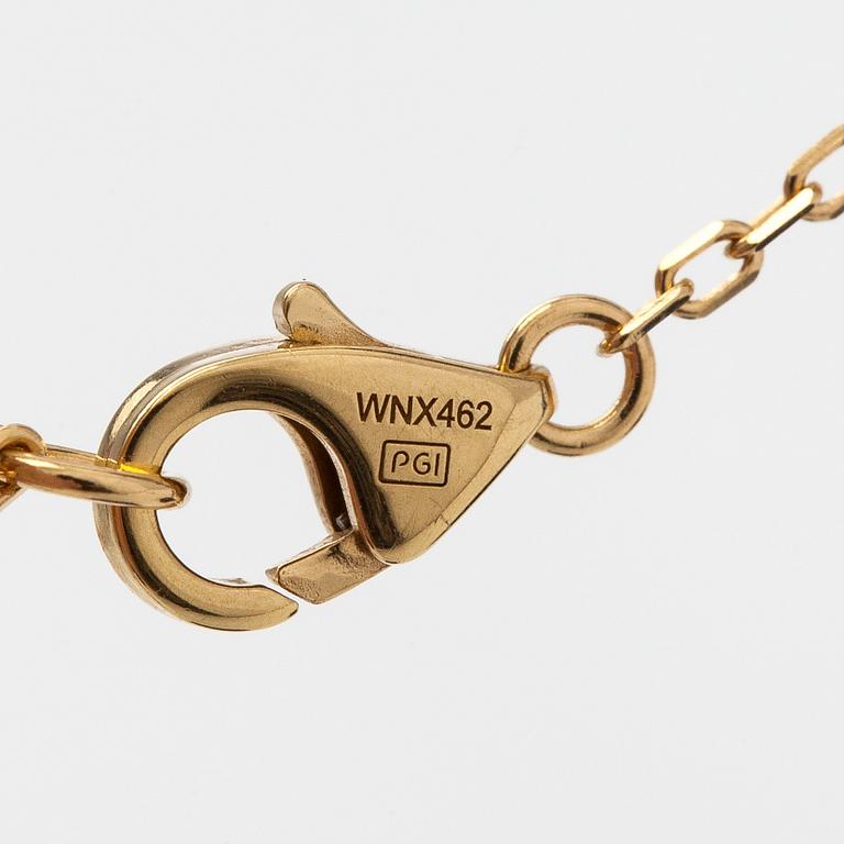 Cartier, An 18K gold 'd'Amour' necklace, with a ca 0.05 ct brilliant-cut diamond.