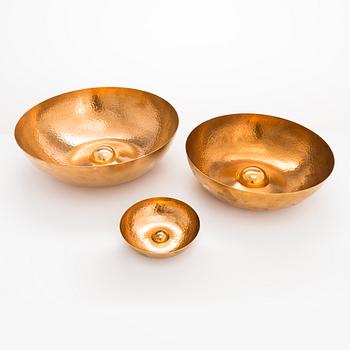 Tapio Wirkkala, three 'TW 476' bowls for Kultakeskus.