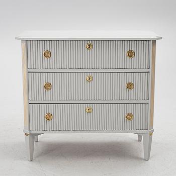 A Gustavian style chest of drawers, mid-20th century.