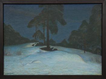 KNUT JANSON, olja på duk. Signerad och daterad -08.