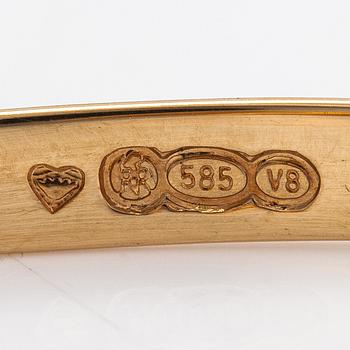 Armband "Linten fågel", 14K guld. Kalevala Koru, Helsingfors 1998.