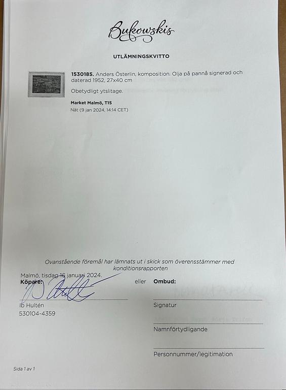 Anders Österlin, composition.