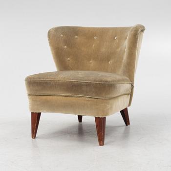 Swedish Modern, an easy chair, 1940's/50's, the model has been sold via Gösta Jonsson.