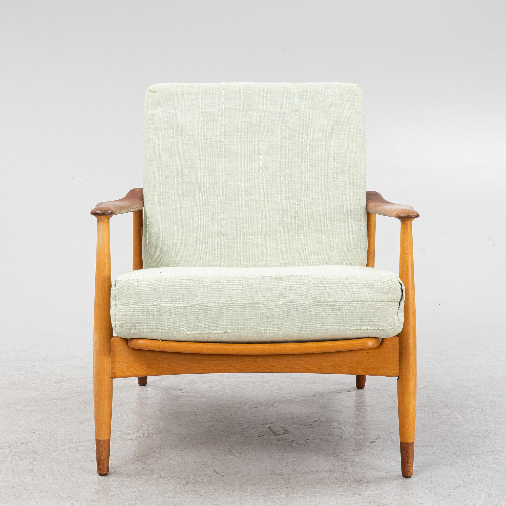 Arne Vodder, fåtölj, "FD 161", France & Son, Danmark, 1950-tal.