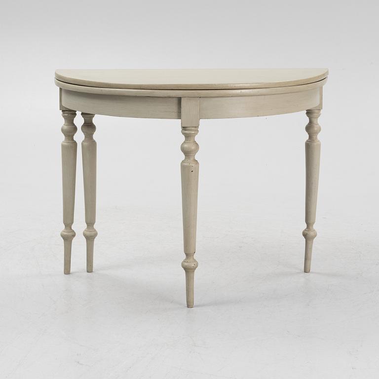 A painted table, later part of the 19th Century.