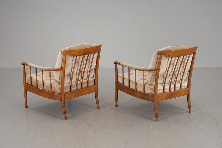 FÅTÖLJER, ett par, "Skrindan", Kerstin Hörlin-Holmquist, OPE Möbler.