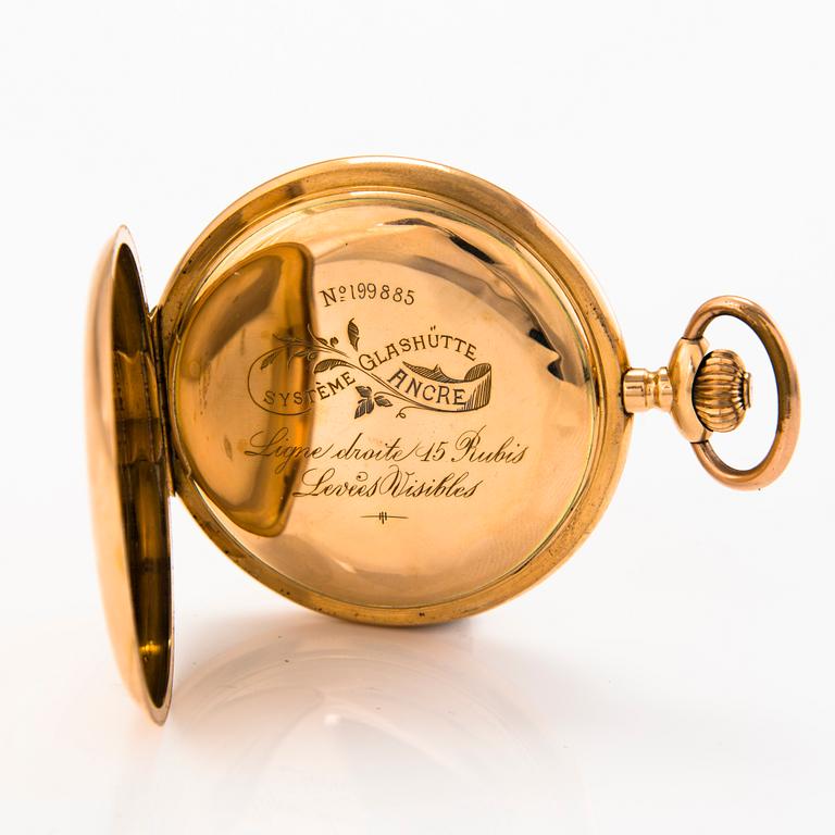 A Système Glashütte Switzerland pocket watch 60 mm.