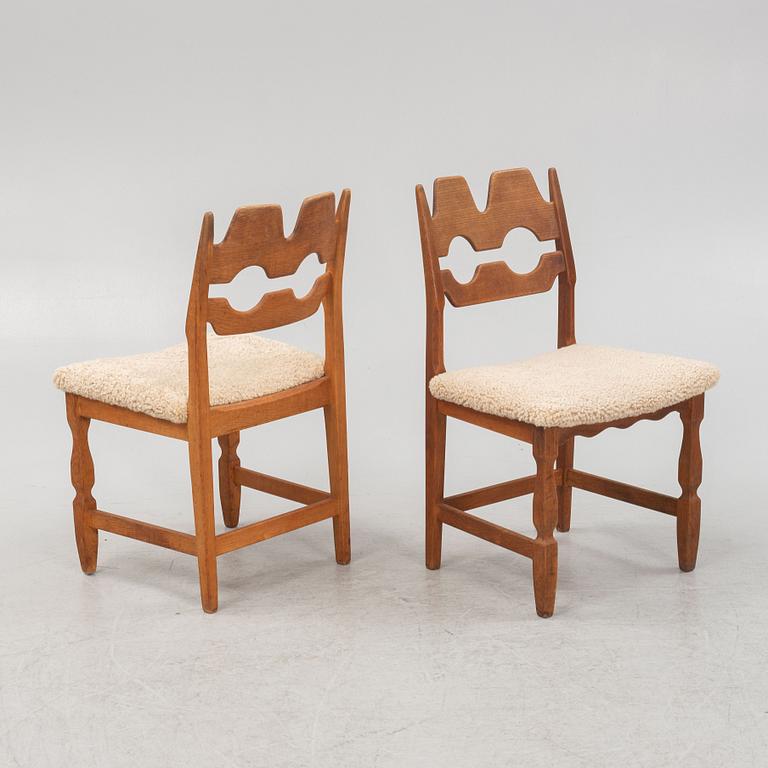 Henning Kjaernulf, stolar, ett par, Nyrups Möbelfabrik, Danmark, 1900-talets mitt.