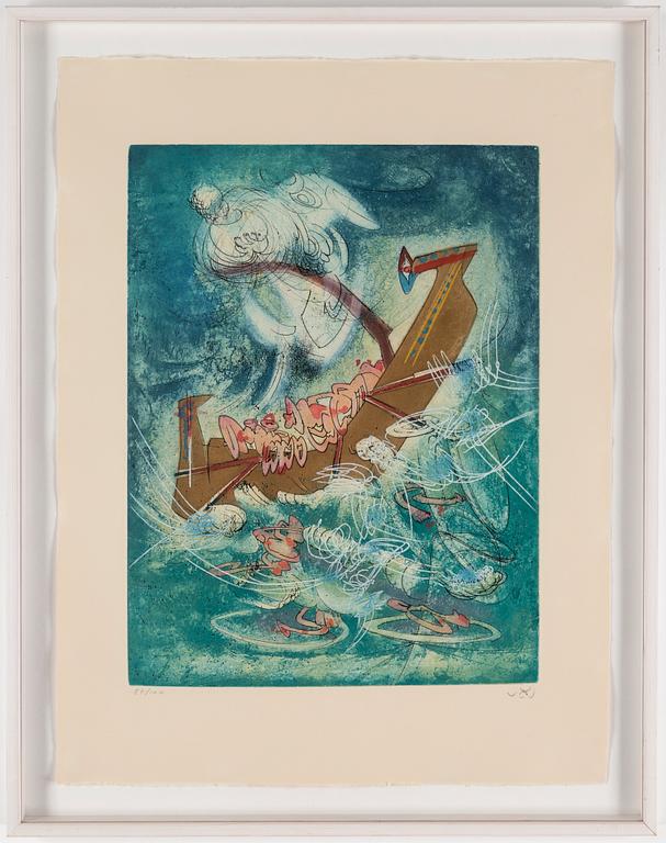 ROBERTO MATTA, akvatintetsning, signerad och numrerad 87/100 med blyerts.