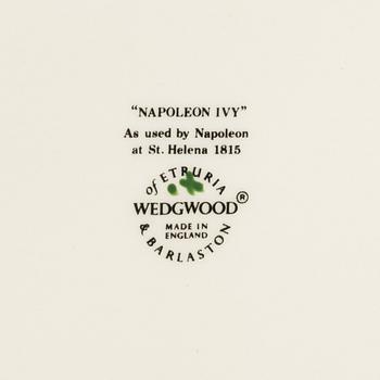 24 pieces of a 'Napoleon Ivy' creamware service, Wedgwood, England.
