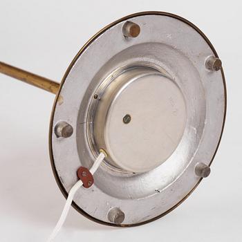 Erik Tidstrand and/ or Bertil Brisborg a brass 'model 30085' floor lamp, Nordiska Kompaniet, 1940s.
