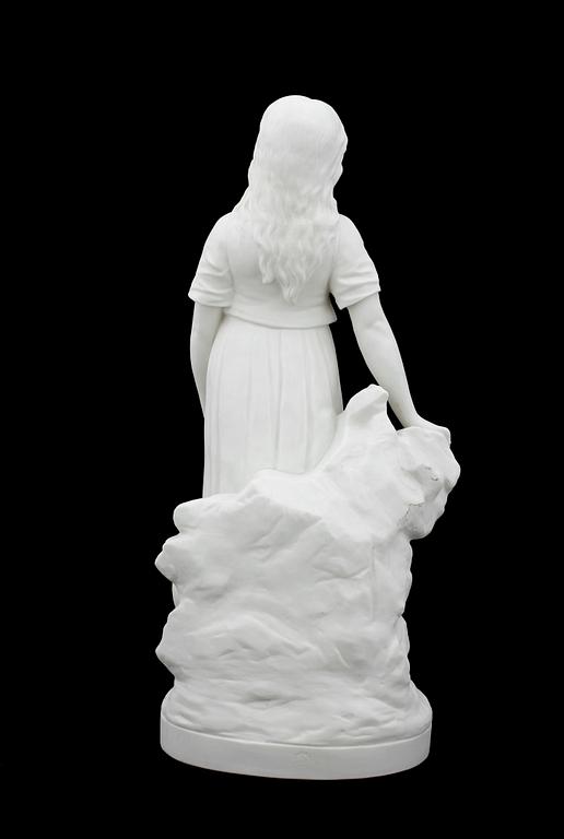 FIGURIN, parian. Gustavsberg. Märkt 1921.