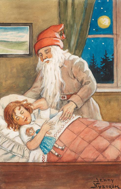 Jenny Nyström, Santa Claus with child.