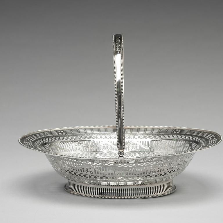 Brödkorg, silver, London 1780. George III.