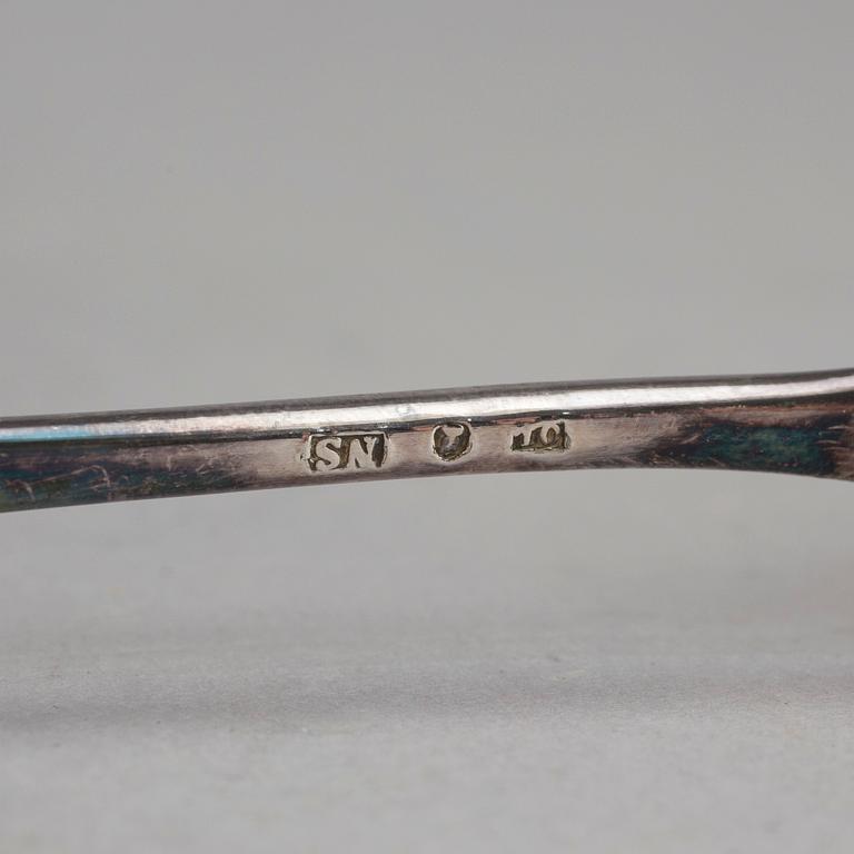 ÄGGSERVIS, nysilver, Otto Lindberg, Stockholm, 1900-talets början.