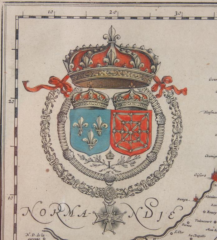 KARTA, kolorerad, Anno 1630, Kaerius,
"Bohemia".
