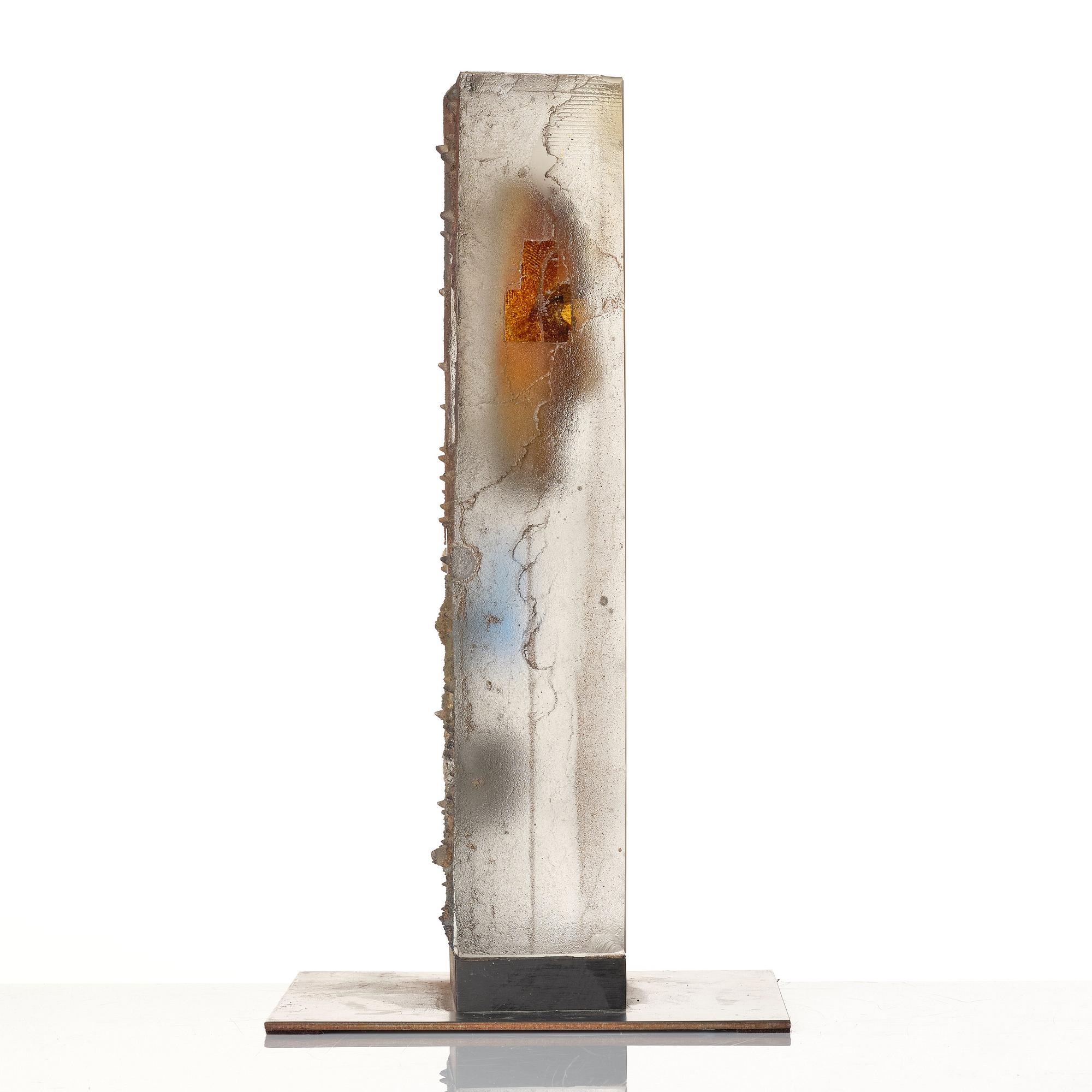 Bertil Vallien, a unique cast glass sculpture, Kosta Boda, Sweden.