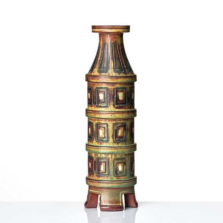 Wilhelm Kåge, a 'Farsta' stoneware vase, Gustavsberg studio, Sweden 1950s.