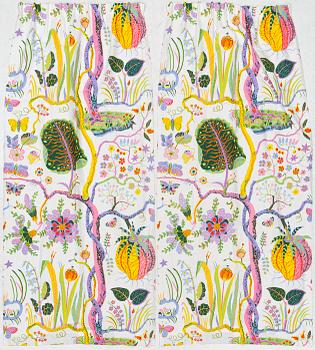 Josef Frank, a pair of 'Hawai' curtains, Svenskt Tenn.