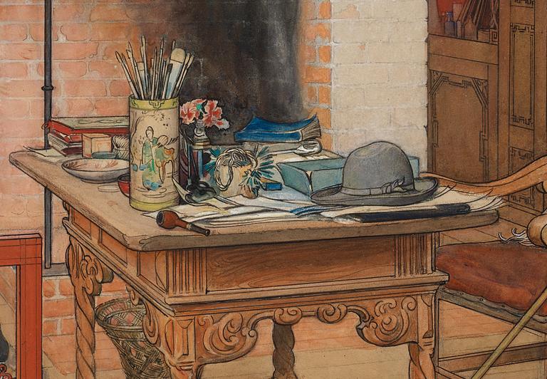 Carl Larsson, "Titt-ut".