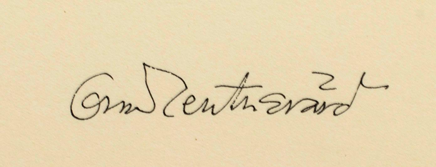 OSCAR REUTERSVÄRD, color lithograph, signed, 111/200.