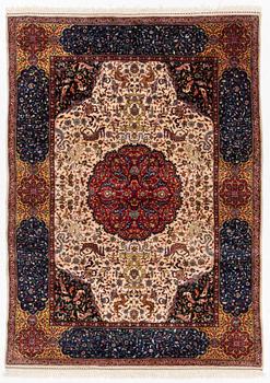 Rug, semi-antique northern India, approx. 216 x 157 cm.